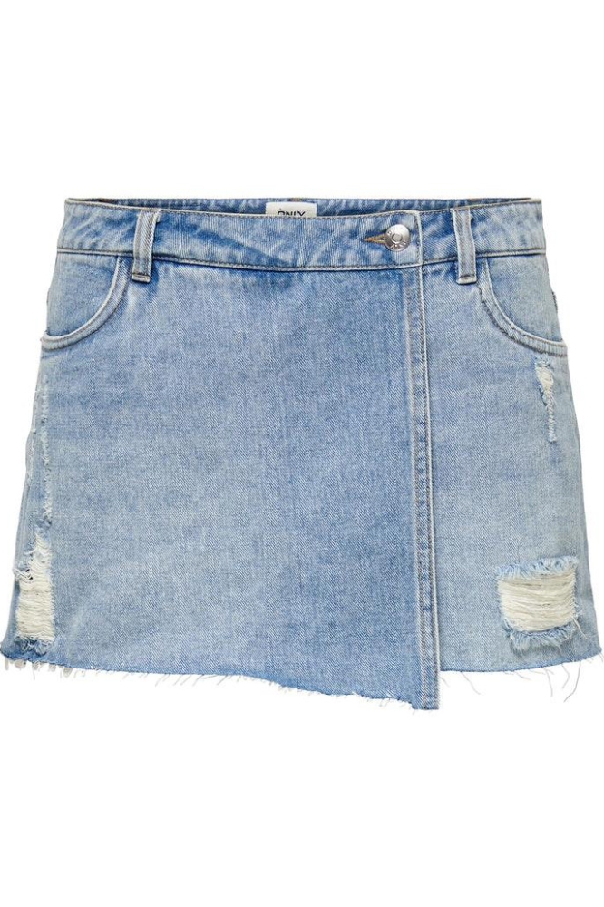 ONLTEXAS LIFE REG LB DNM SKORT BJ 15227220 LIGHT BLUE DENIM
